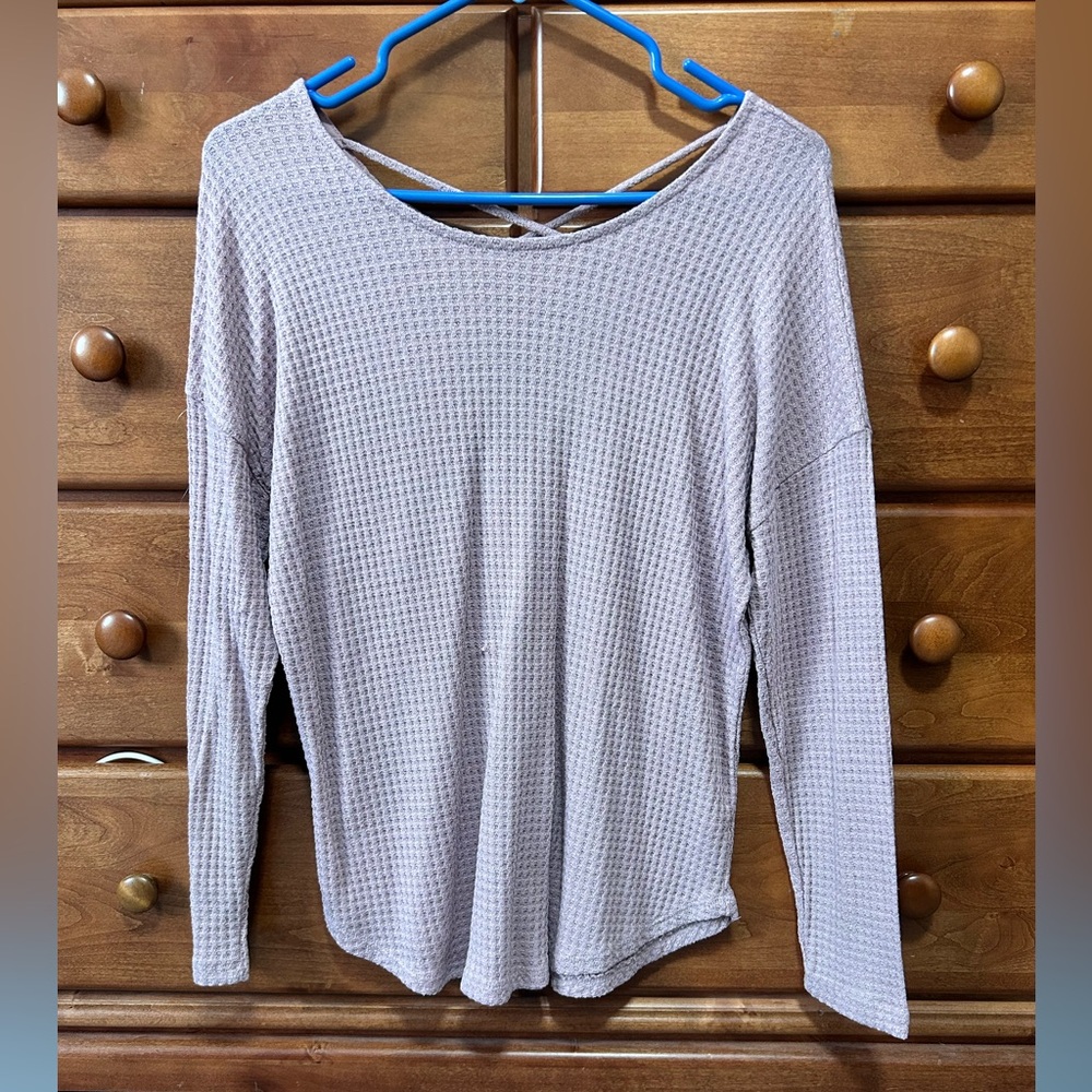 Charlotte Russe Waffle Knit Long Sleeve